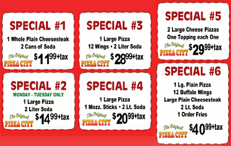 The Original Pizza City in New Brunswick - Take Out . Delivery ...